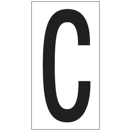Bsc Preferred 3-1/2'' ''C'' Vinyl Warehouse Letter Labels, 50PK BUY00021727